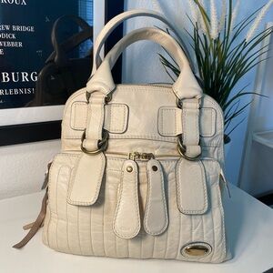Elegant‎ Chloe Cream Satchel Bag
